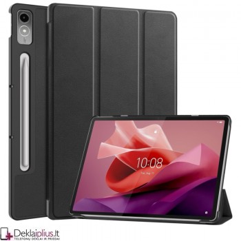 Dirbtinės odos atverčiamas dėklas - juodas (Lenovo Tab P12 12.7) Dirbtinės odos atverčiamas dėklas - juodas (Lenovo Tab P12 12.7)